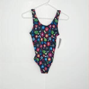 Girls Nike One Piece Swim Suit Size Large